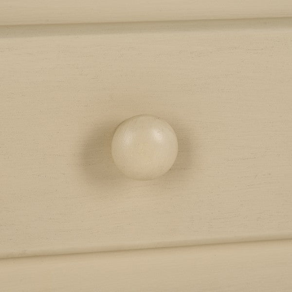 Araminta Accent Table in Sand with Storage Drawer