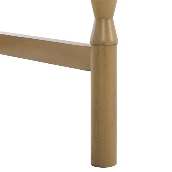 Astaroth Wood Accent Table in Desert Brown - The Mayfair Hall