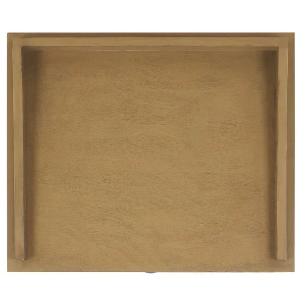 Astaroth Wood Accent Table in Desert Brown - The Mayfair Hall