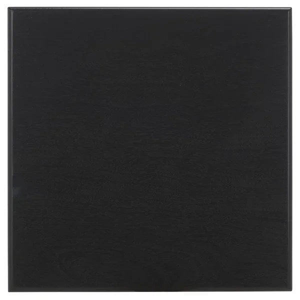 Dilyn Wood Accent Table in Matte Black with 3-Shelves - The Mayfair Hall