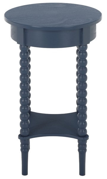 Orbis Round Accent Table in Blue