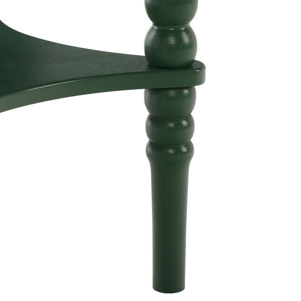 Orbis Round Accent Table in Garden Green
