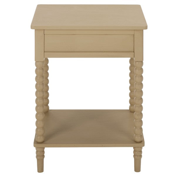Orbis Accent Table with 1 Drawer in Natural