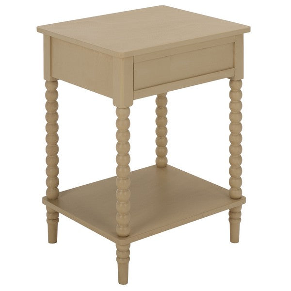 Orbis Accent Table with 1 Drawer in Natural