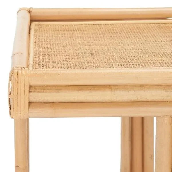 Juri Rattan Accent Table in Natural - The Mayfair Hall