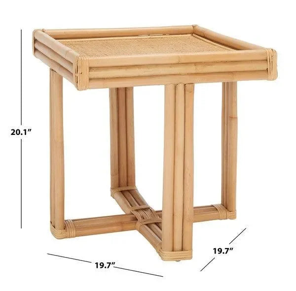 Juri Rattan Accent Table in Natural - The Mayfair Hall