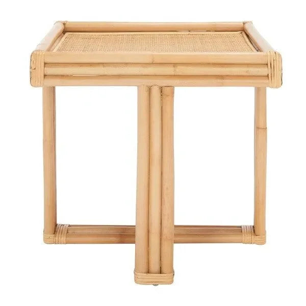 Juri Rattan Accent Table in Natural - The Mayfair Hall