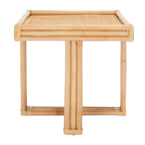 Juri Rattan Accent Table in Natural - The Mayfair Hall