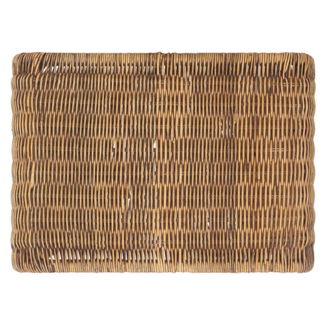 Zendy Rattan Accent Table in Honey Brown
