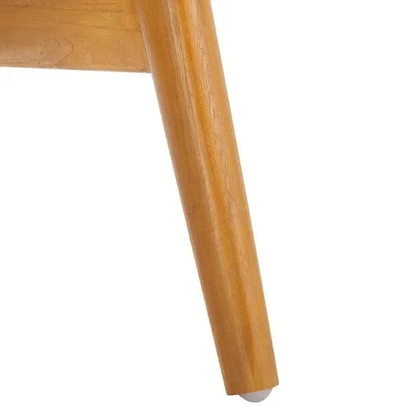 Ender Sungkai Wood Accent Chair in Natural with Rattan Weave - The Mayfair Hall