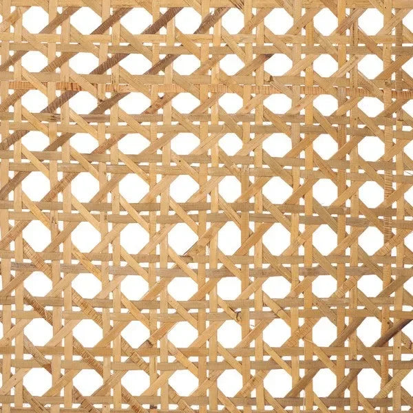 Ender Sungkai Wood Accent Chair in Natural with Rattan Weave - The Mayfair Hall