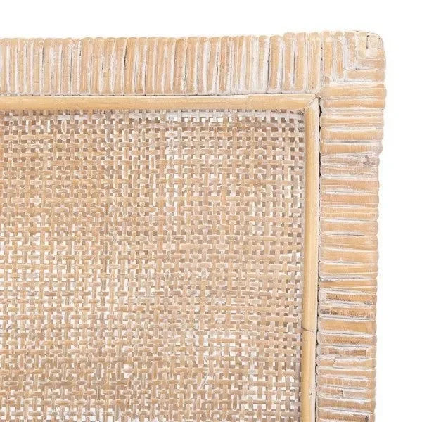 Sarai Wood Accent Chair in Gray White Wash - The Mayfair Hall