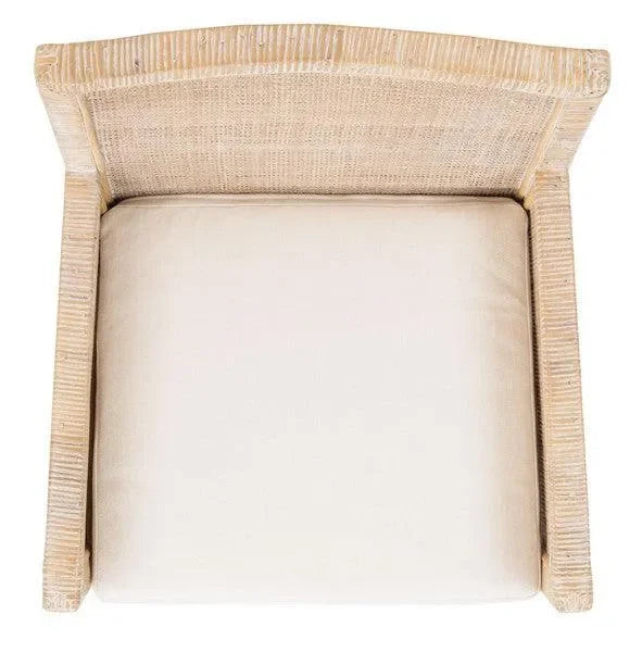 Sarai Wood Accent Chair in Gray White Wash - The Mayfair Hall