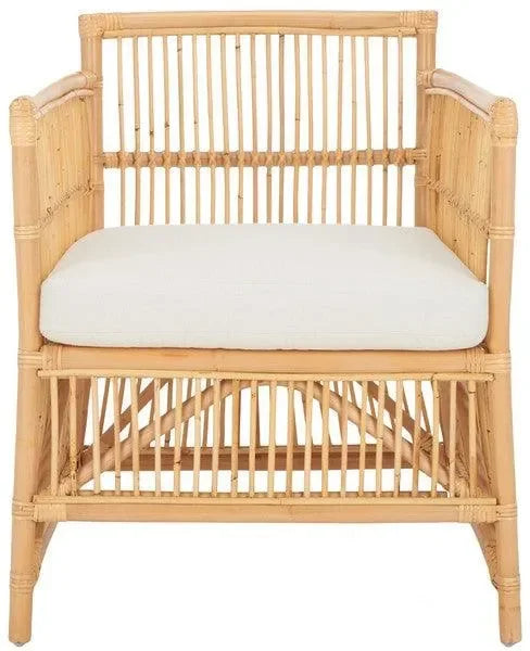 Alvis Rattan Accent Chair in Natural - The Mayfair Hall