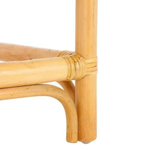 Reiley Rattan Accent Chair in White and Natural - The Mayfair Hall