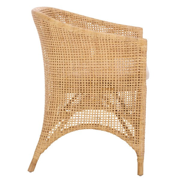 Taina Accent Chair in Natural and White