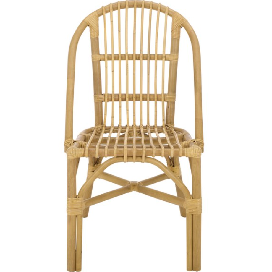 Oksana Woven Rattan Accent Chair in Natural