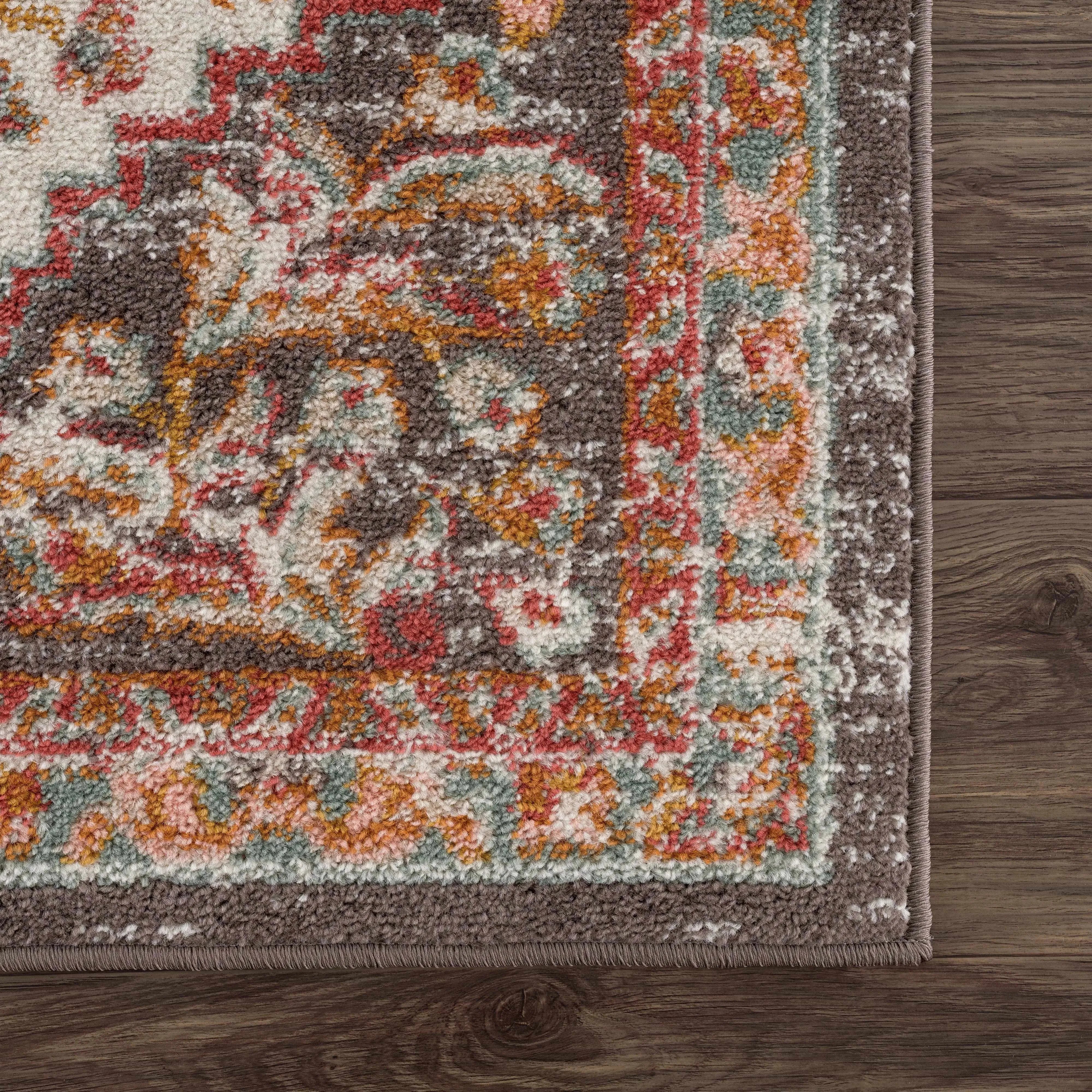 Oark Floral Medallion Area Rug - The Mayfair Hall