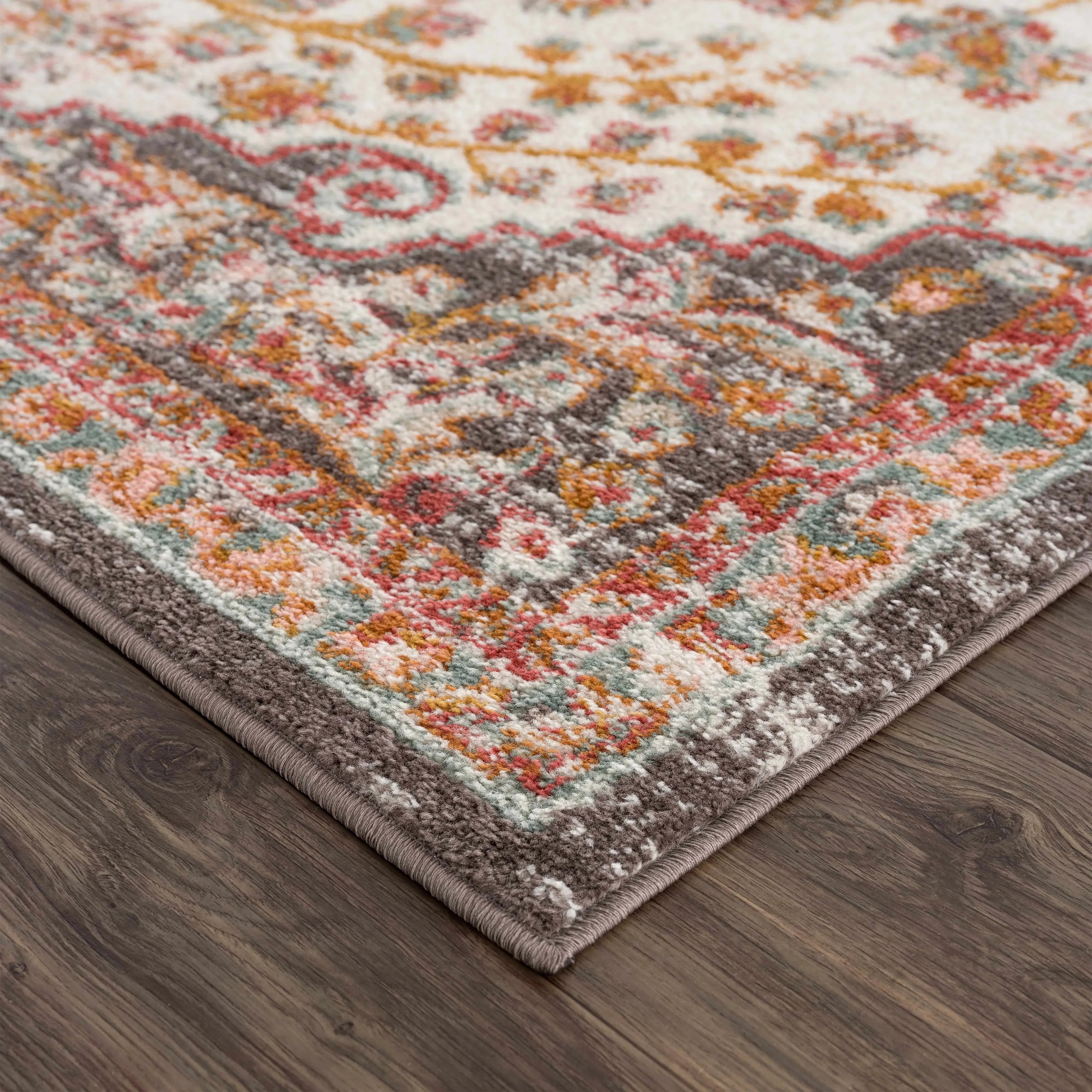 Oark Floral Medallion Area Rug - The Mayfair Hall