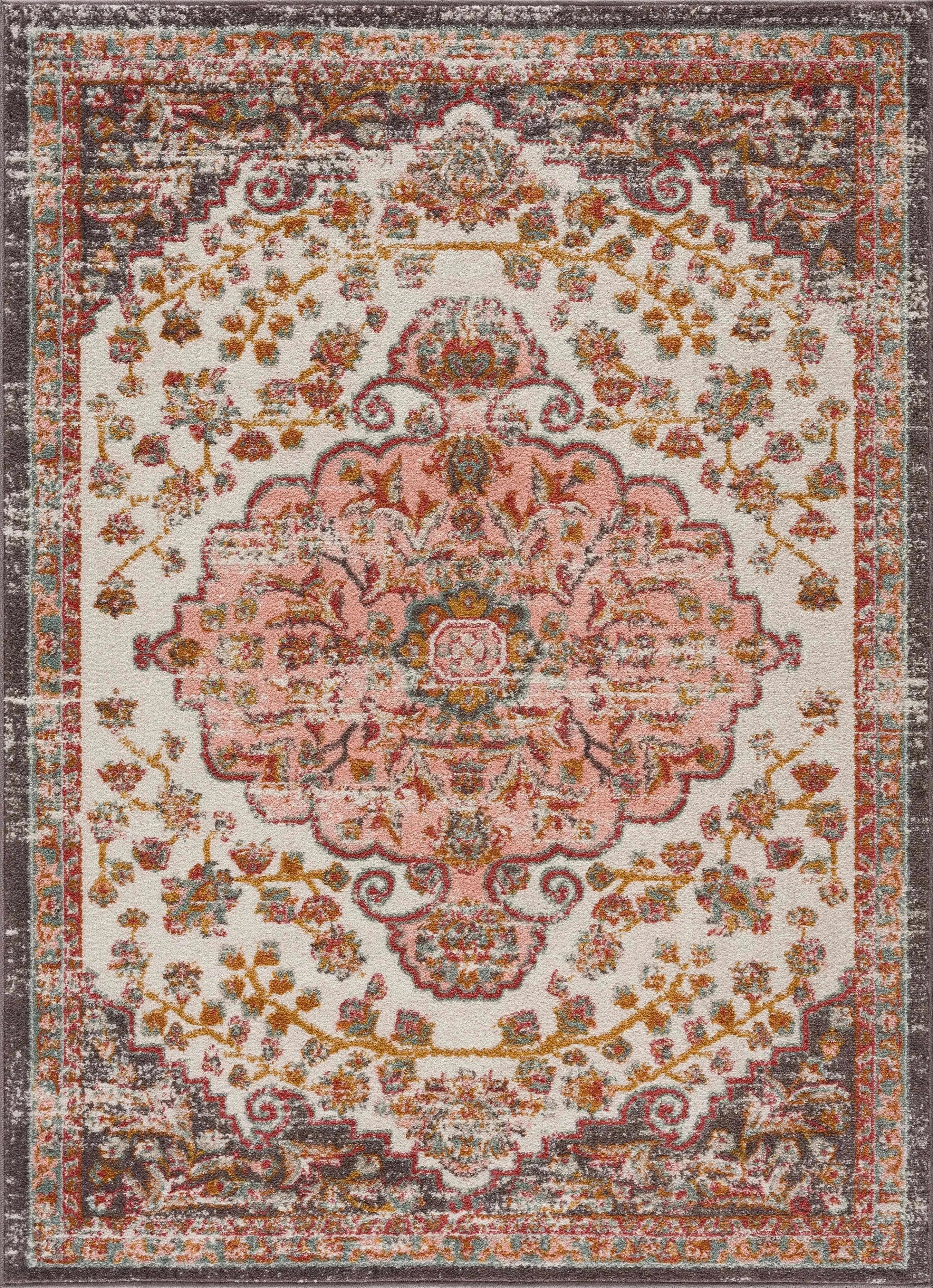 Oark Floral Medallion Area Rug - The Mayfair Hall