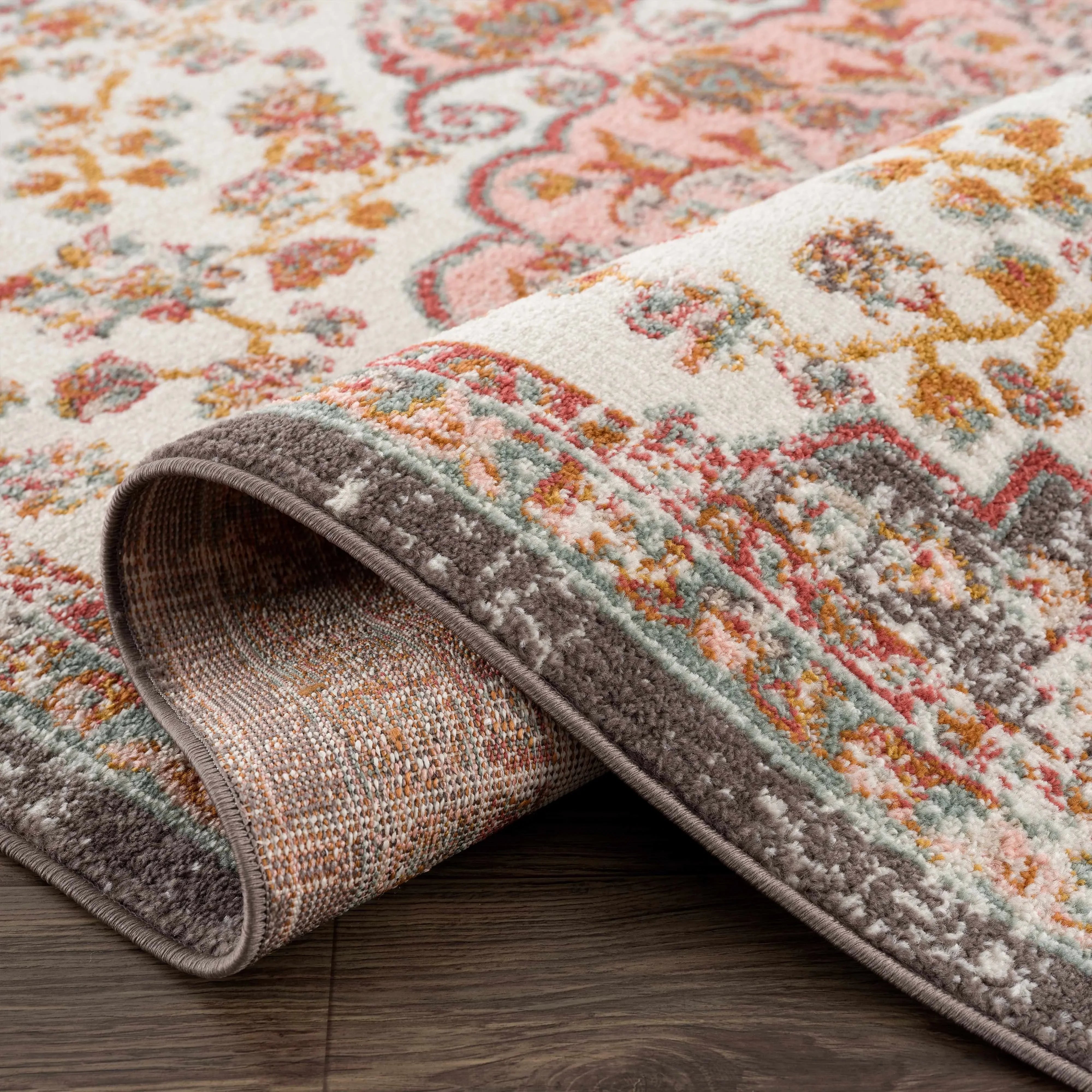 Oark Floral Medallion Area Rug - The Mayfair Hall