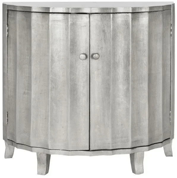 Safavieh Rutherford Demilune Silver Cabinet