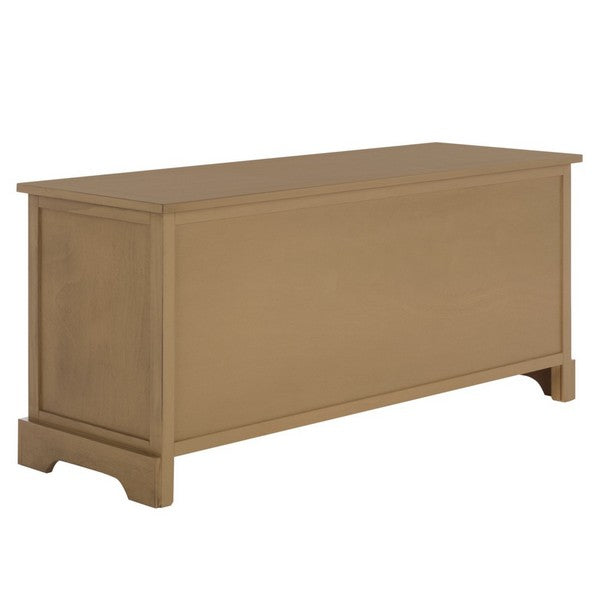 Damien 3 Drawer Storage Bench in Desert Brown