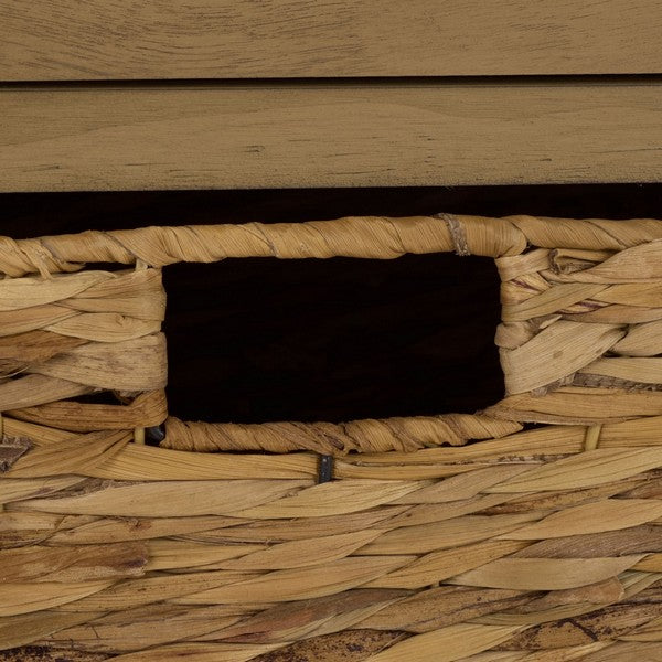 Damien 3 Drawer Storage Bench in Desert Brown