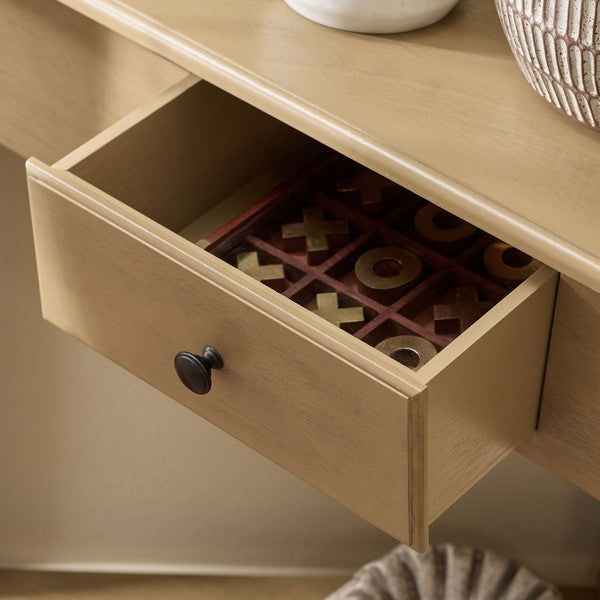 Gomez Corner Table in Desert Brown