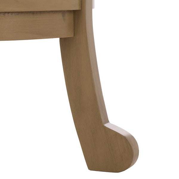 Mary Pedestal Table in Desert Brown