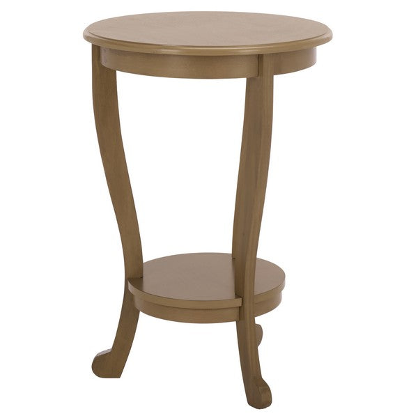 Mary Pedestal Table in Desert Brown