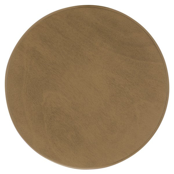 Mary Pedestal Table in Desert Brown