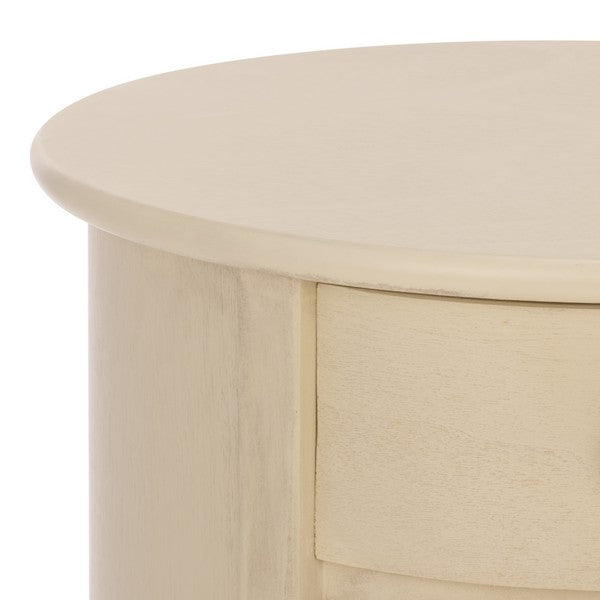 Tabitha Swivel Accent Table in Sand