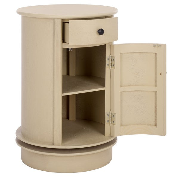 Tabitha Swivel Accent Table in Sand
