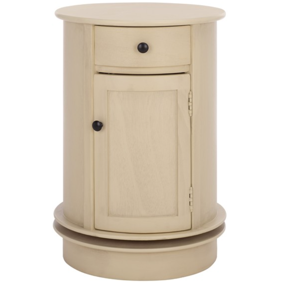 Tabitha Swivel Accent Table in Sand