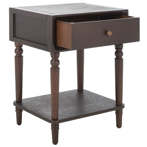 Siobhan Accent Table in Walnut with Storage Drawer