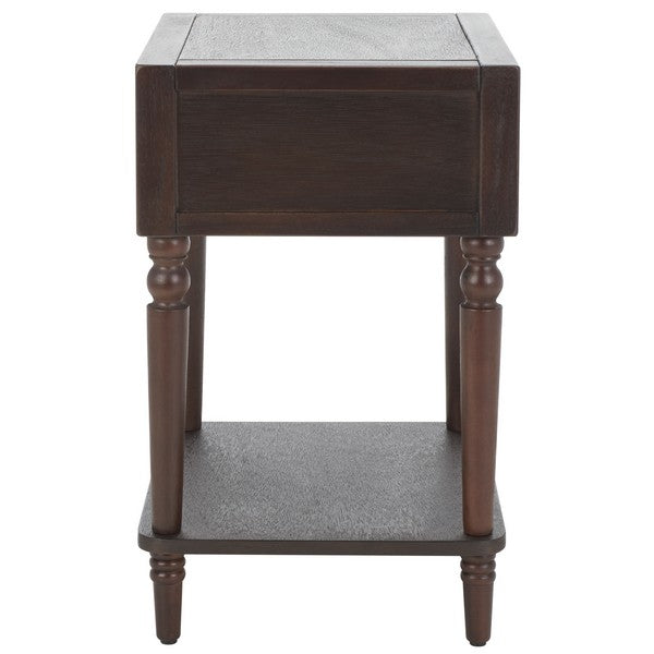 Siobhan Accent Table in Walnut with Storage Drawer