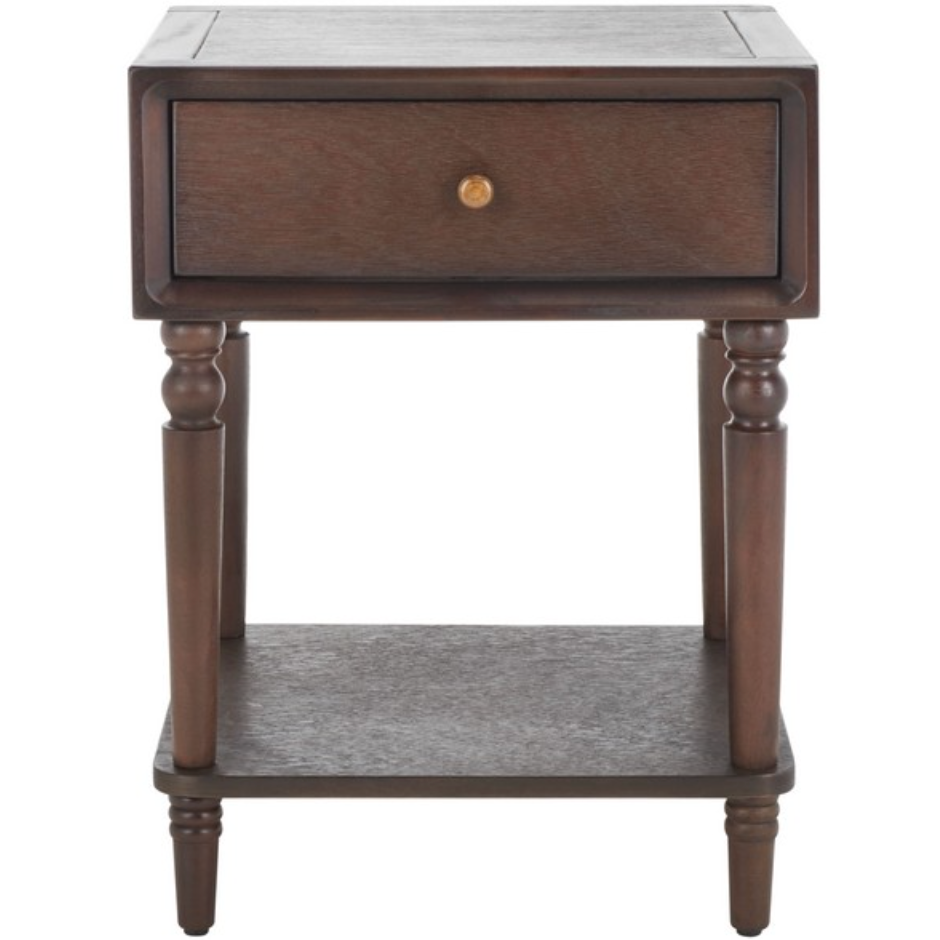 Siobhan Accent Table in Walnut with Storage Drawer