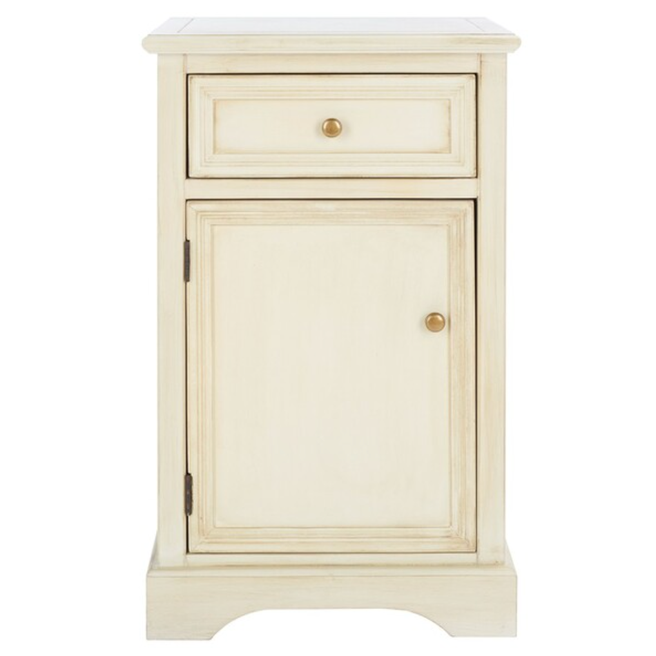 Jarome Storage End Table in Barley with Drawer & Door