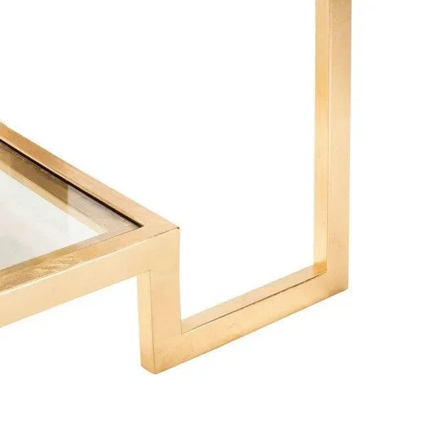 Vivian Metal Coffee Table in Gold - The Mayfair Hall