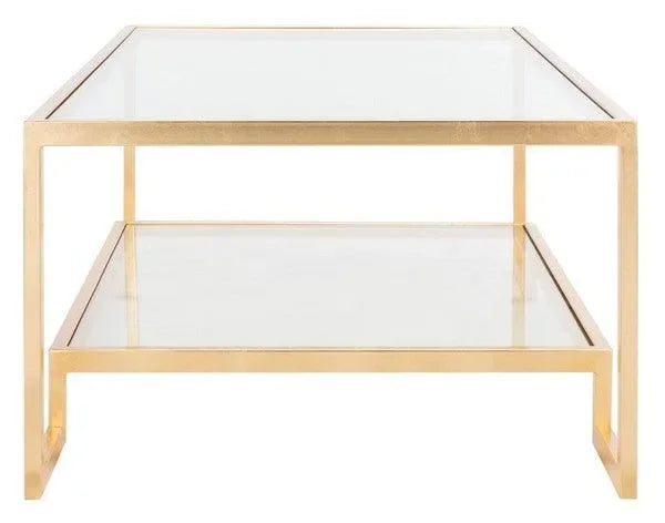 Vivian Metal Coffee Table in Gold - The Mayfair Hall