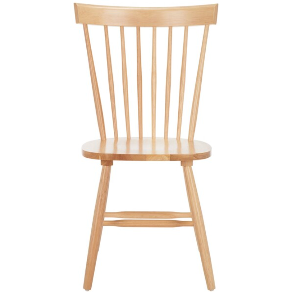 Parker Wood Spindle Back Dining Chair in Natural (Set of 2)