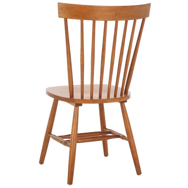 Parker Wood Spindle Back Dining Chair in Walnut (Set of 2)