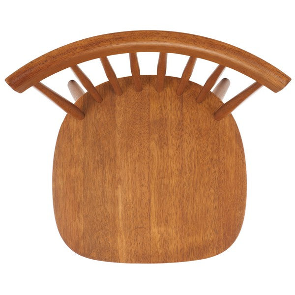 Parker Wood Spindle Back Dining Chair in Walnut (Set of 2)