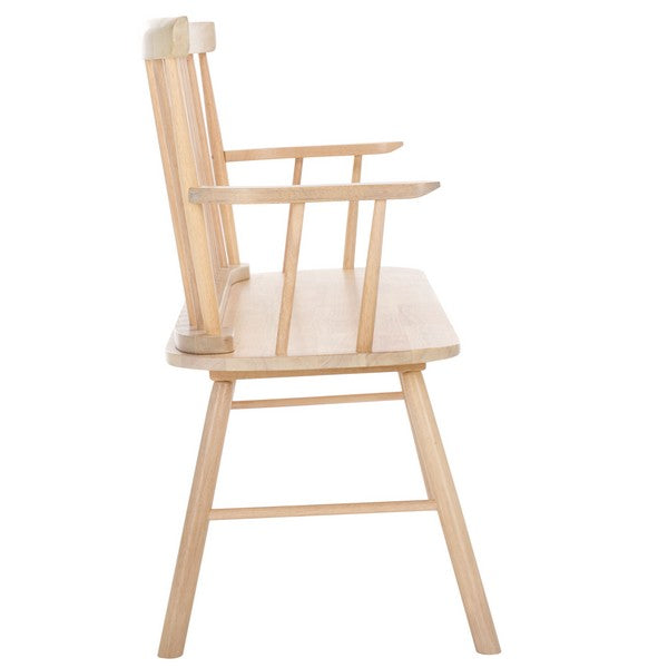 Blanchard Spindle Back Settee in Whitewashed