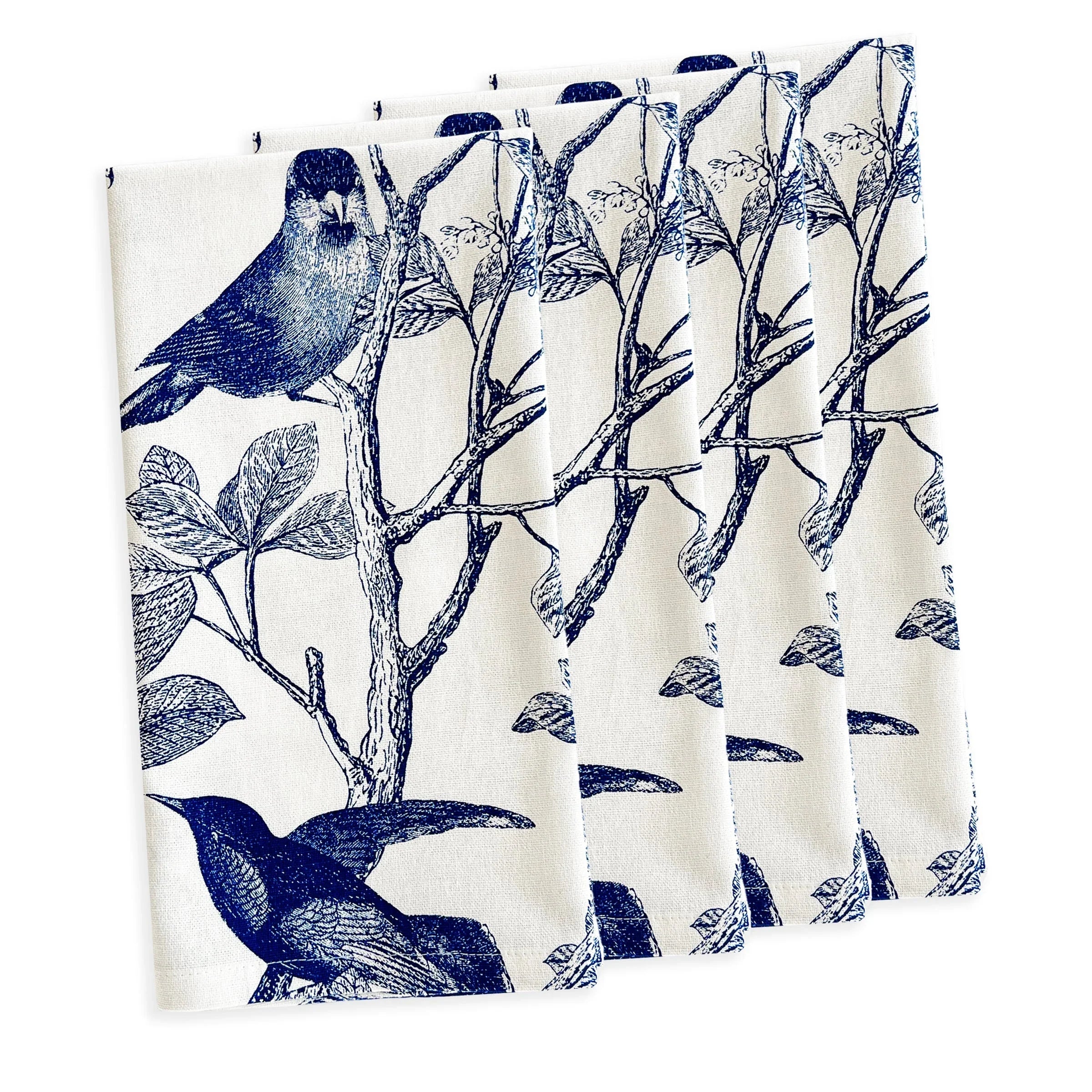 Arbor Birds Dinner Napkins, Set of 4 - The Mayfair Hall