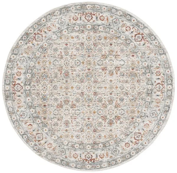 Avalon Polyester Rug in Ivory and Light Blue - The Mayfair Hall