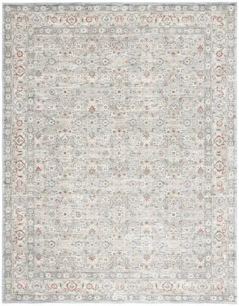 Avalon Polyester Rug in Light Blue and Ivory - The Mayfair Hall