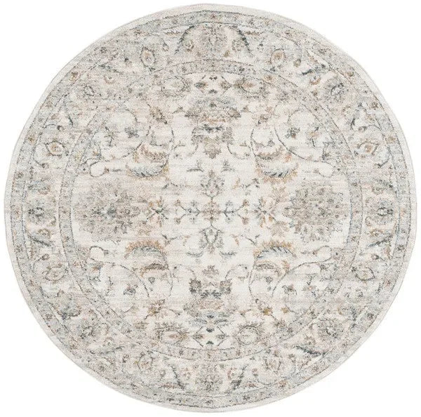 Avalon Polyester Rug in Ivory and Blue - The Mayfair Hall