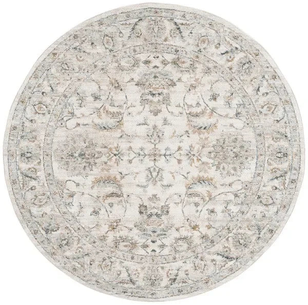 Avalon Polyester Rug in Ivory and Blue - The Mayfair Hall